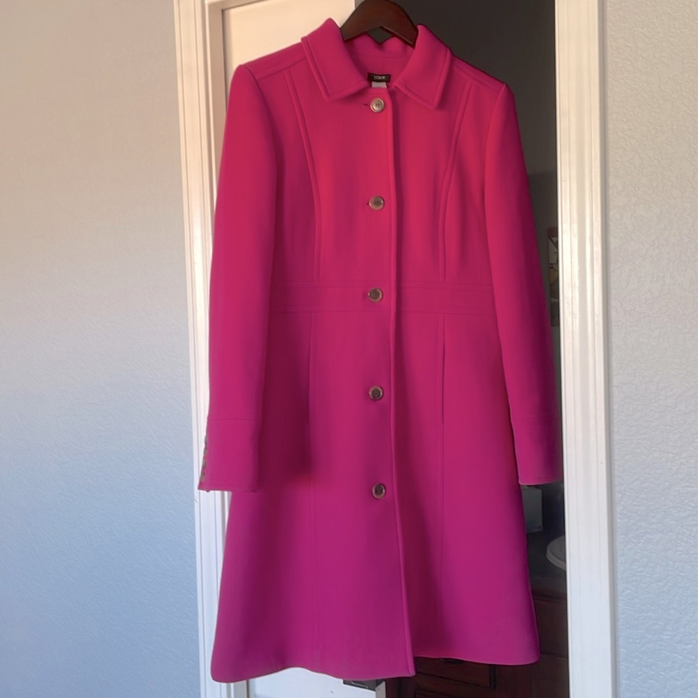 J. Crew New Lady Day Topcoat in Wool Blend